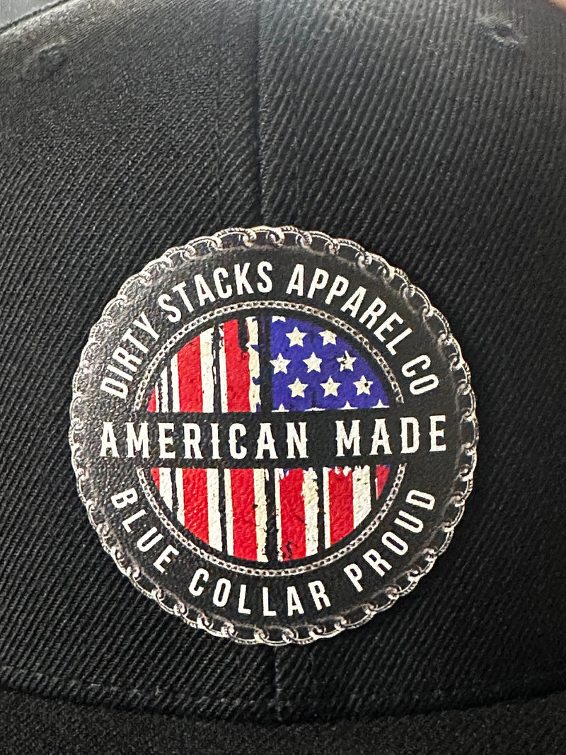 American Made Black Snapback