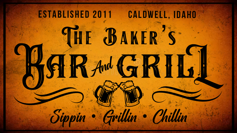 Bar & Grill Personalized Canvas