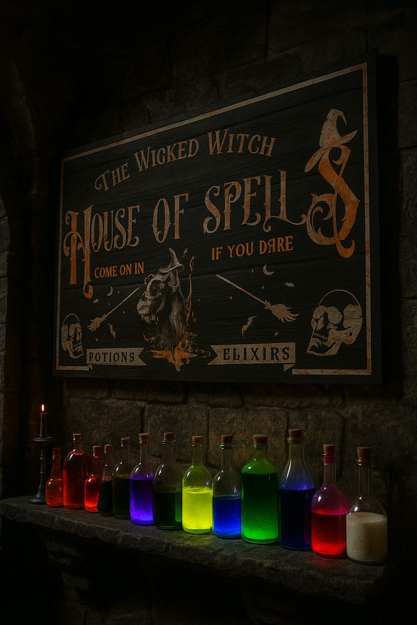 Wicked Witch House of Spells Canvas Print