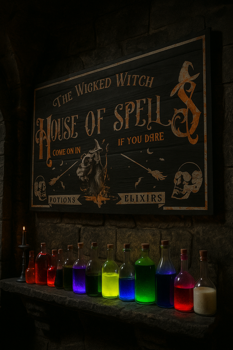 Wicked Witch House of Spells Canvas Print