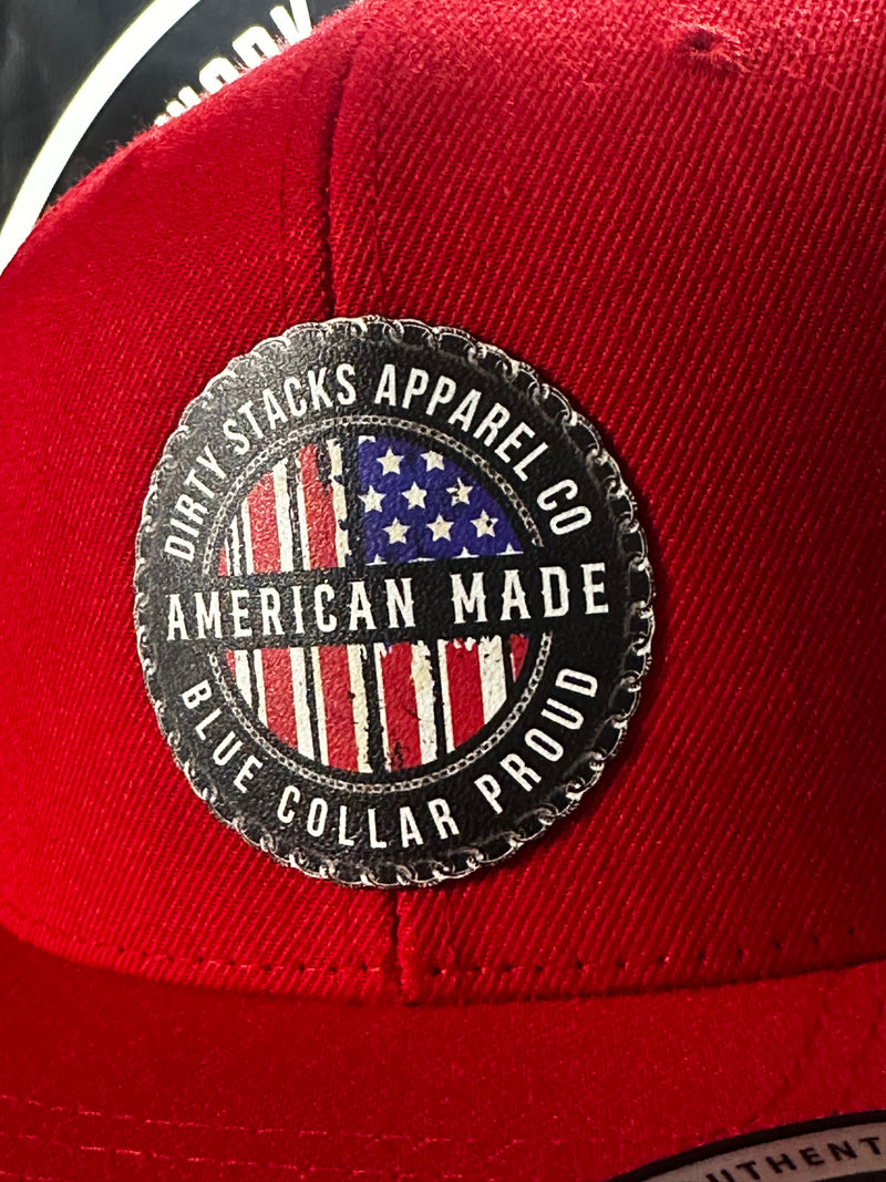 American Made Red SnapBack Hat