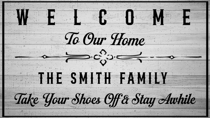 Personalized Welcome Canvas Print