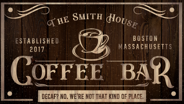 Personalized Coffee Bar Canvas