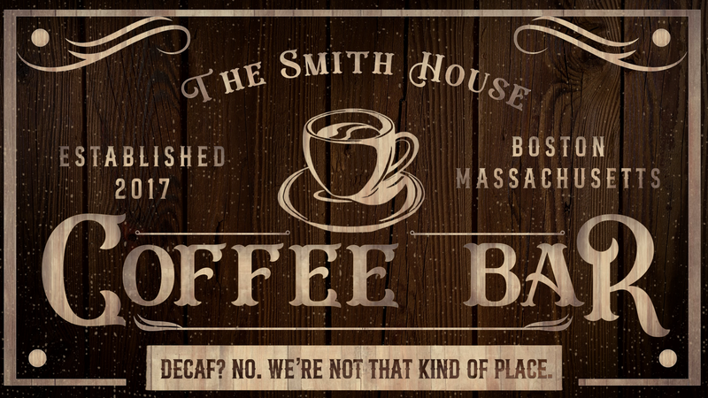 Personalized Coffee Bar Canvas