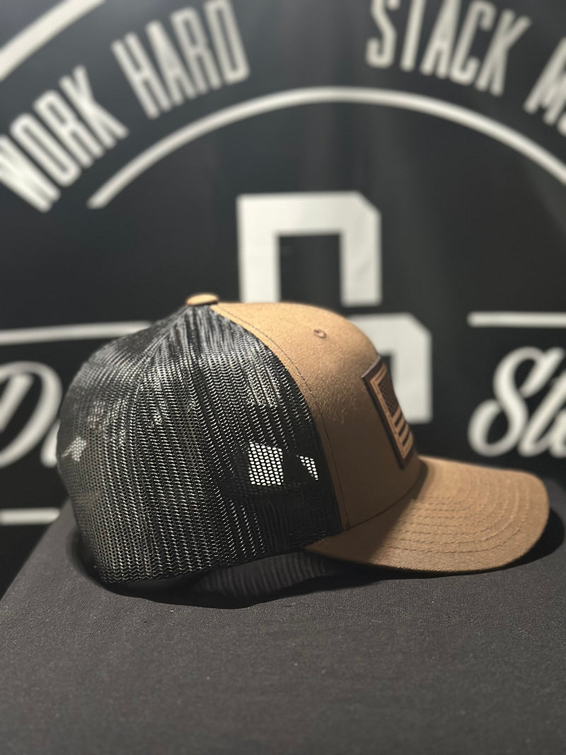 Trump 45/47 Brown/Black Trucker Hat