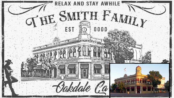 Personalized hometown canvas