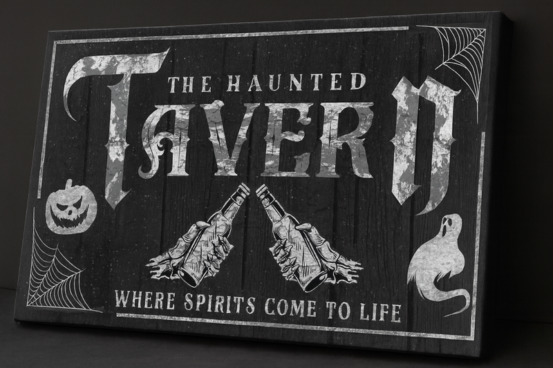 The Haunted Tavern Canvas Print