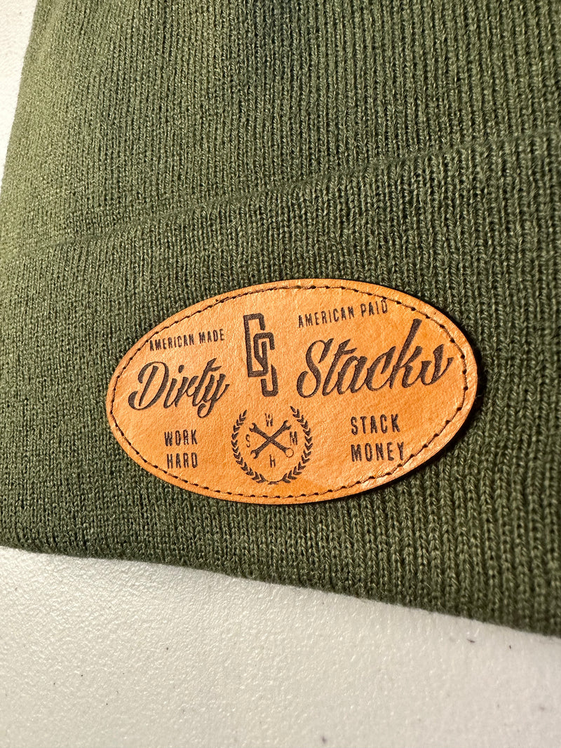 Olive green with tan patch
