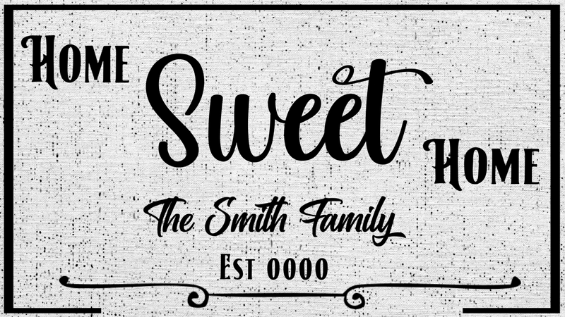 Home Sweet Home Personalized Canvas