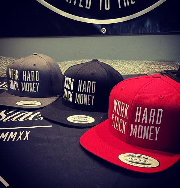Work Hard Stack Money SnapBack