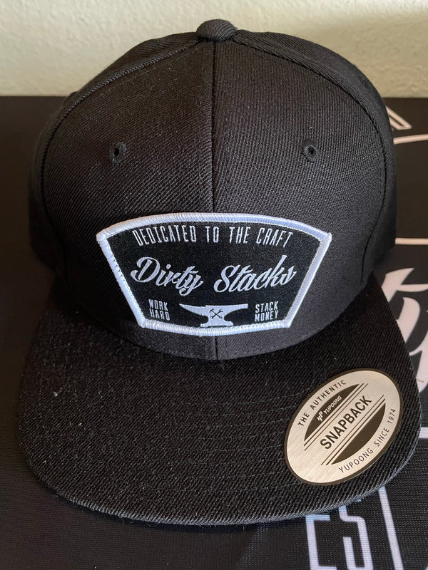 Dirty Stacks “Anvil” SnapBack Black/White