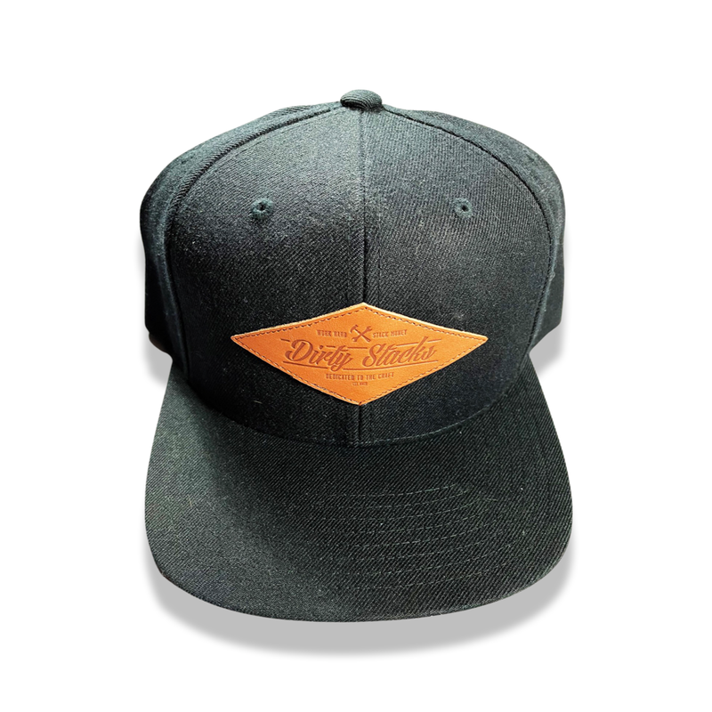 Dirty Stacks Leather Patch Snapback