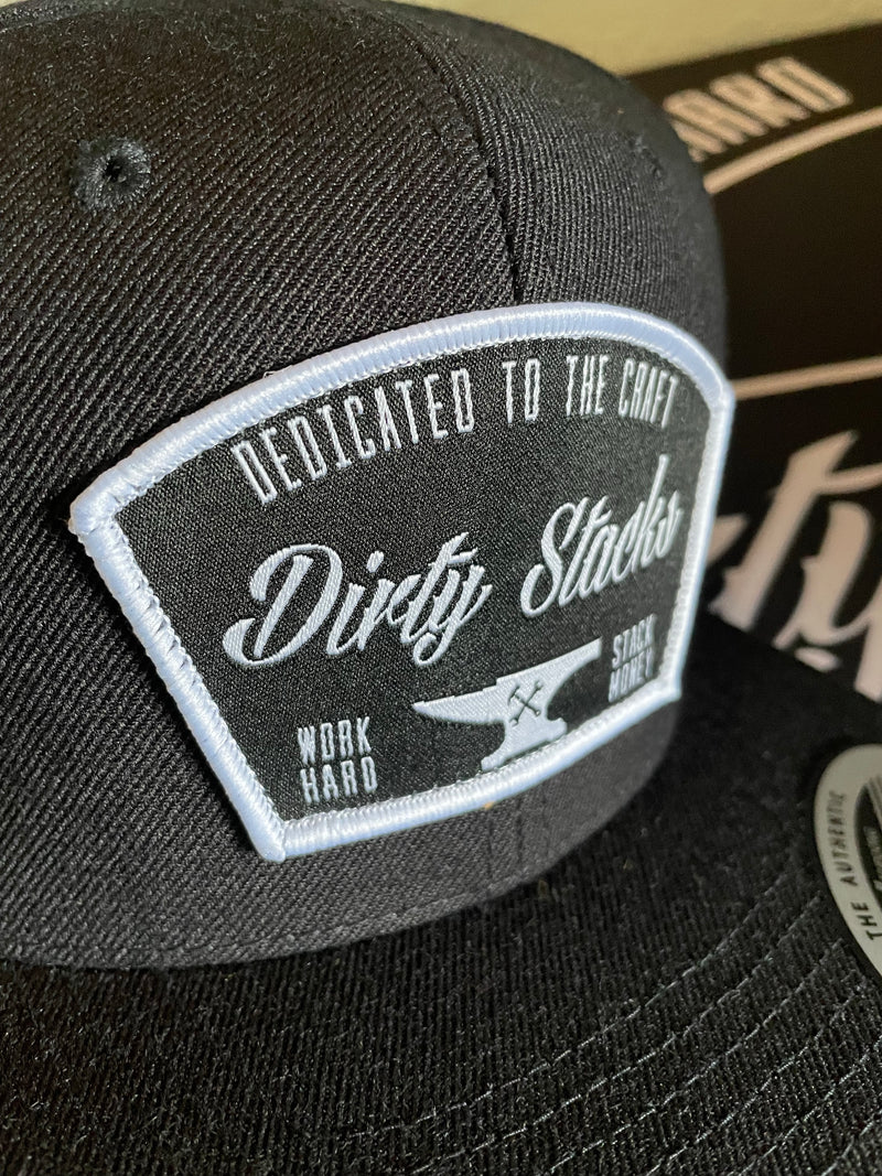 Dirty Stacks “Anvil” SnapBack Black/White