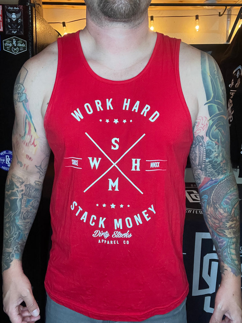 Work Hard Stack Money Tank