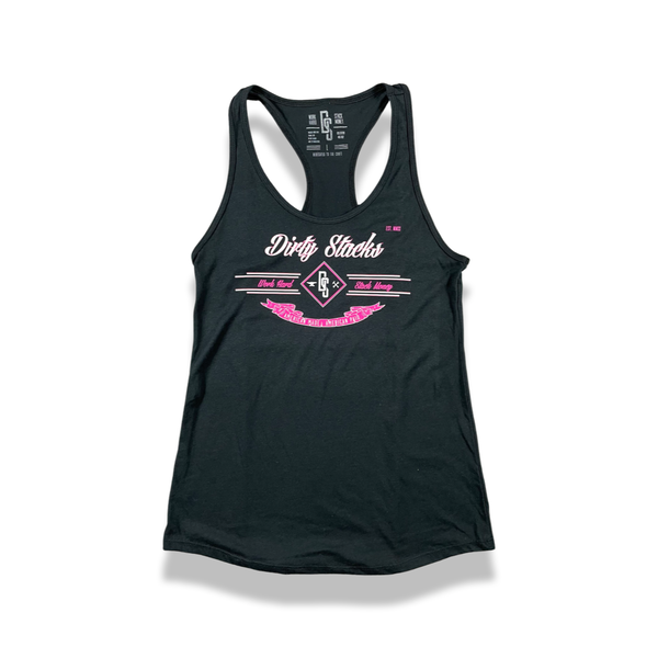 Dirty Stacks “Pink Diamond” Racer Back Tank