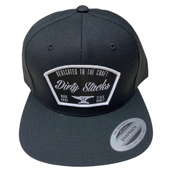 Dirty Stacks “Anvil” SnapBack Black/White