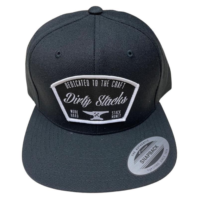Dirty Stacks “Anvil” SnapBack Black/White